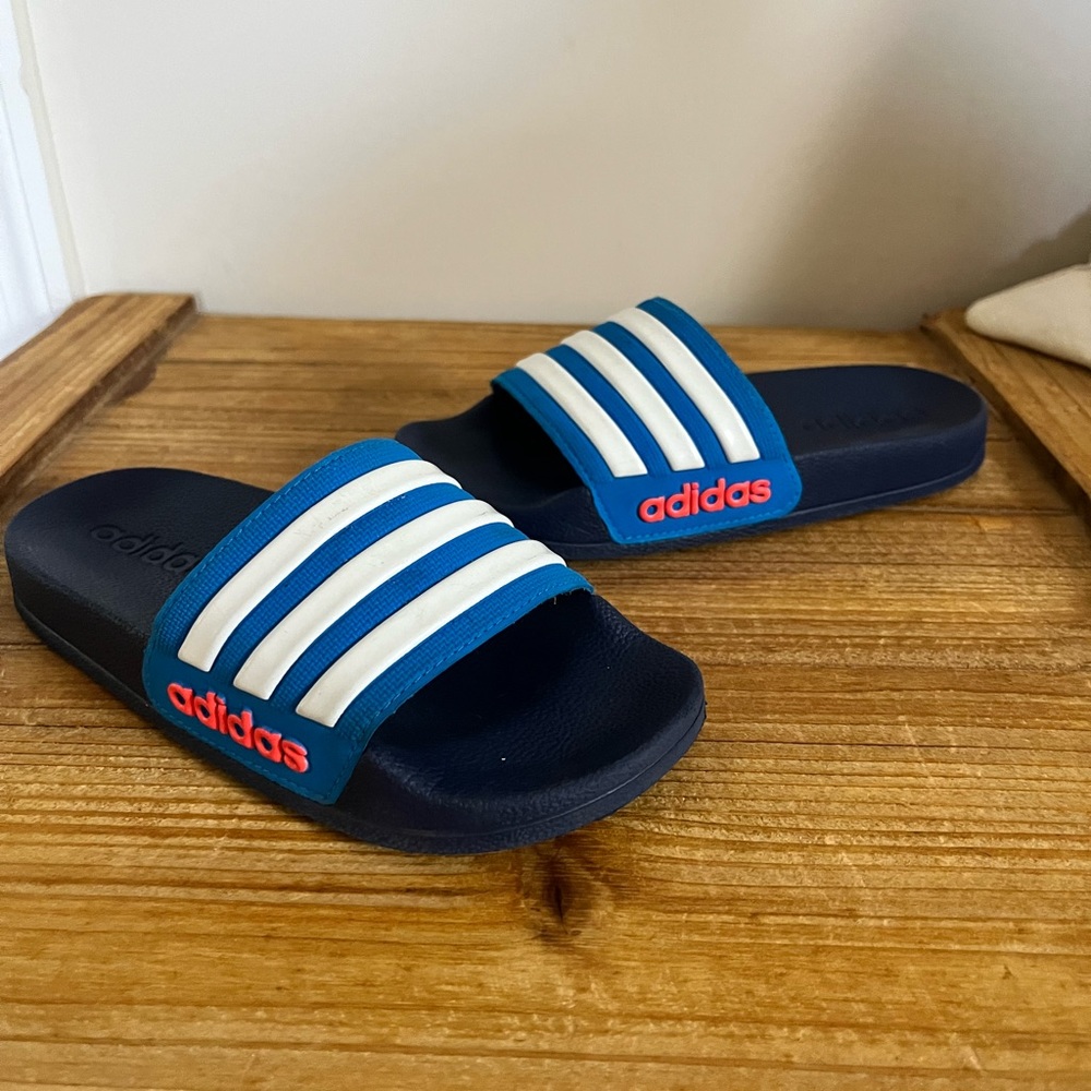 Adidas Slides Size 13 youth